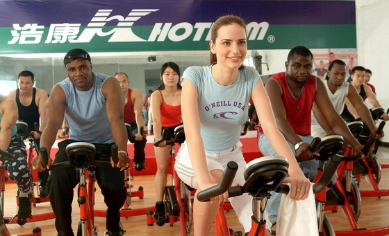 Bici di filatura dell'aria della palestra del corpo della bici dell'aria d'acciaio dell'OEM che carica 150kg