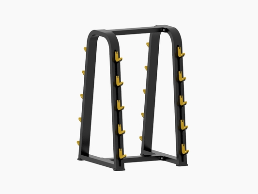 Scaffale d'acciaio della testa di legno di forma fisica della fila della metropolitana 3 per la palestra che carica 200kgs