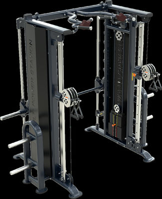 Incrocio multifunzionale Smith Machine Powder Coating del cavo dell'attrezzatura di forma fisica della palestra