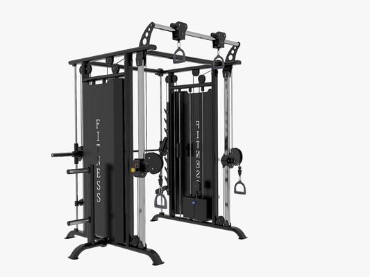 Incrocio multifunzionale Smith Machine Powder Coating del cavo dell'attrezzatura di forma fisica della palestra
