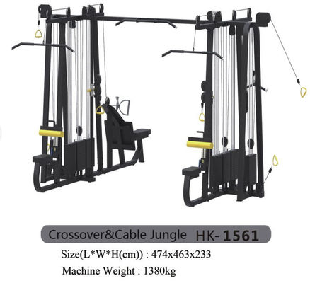 Rivestimento multifunzionale della polvere della macchina della palestra dell'incrocio commerciale del cavo dell'OEM