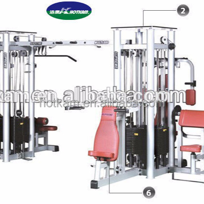 OEM 8 in 1 Smith Machine multifunzionale funzionale 3800*3900*2350mm