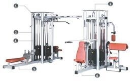 OEM 8 in 1 Smith Machine multifunzionale funzionale 3800*3900*2350mm