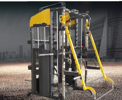 Polvere di rivestimento Gym attrezzature di fitness multifunzionale Smith Weight Stack Trainer