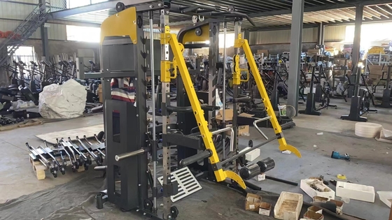 Polvere di rivestimento Gym attrezzature di fitness multifunzionale Smith Weight Stack Trainer